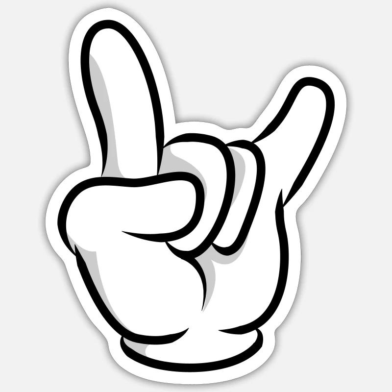 Hand icon Sticker size S (10 x 10 cm)