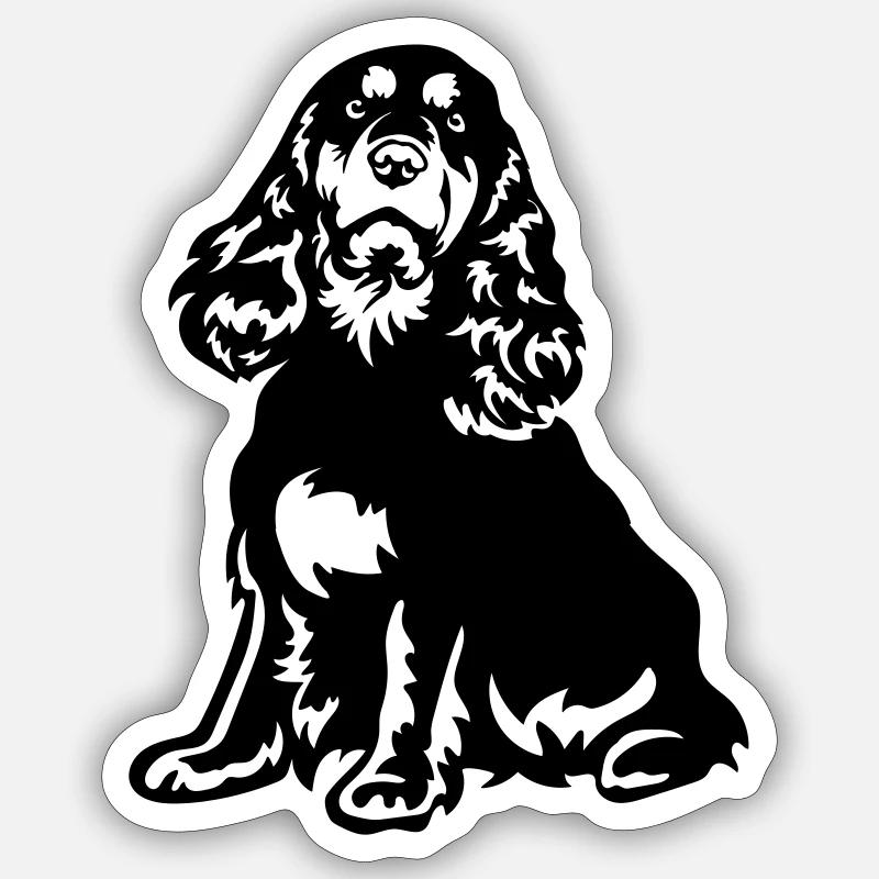 Cocker Spaniel - Sticker size S (10 x 10 cm) - white matte
