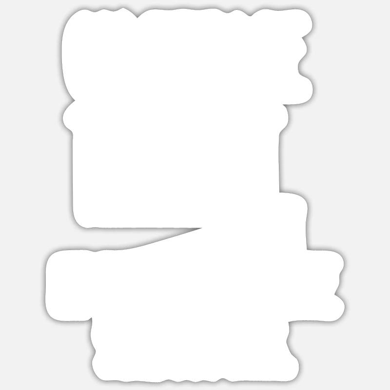 on efface tout - Sticker taille S (10 x 10 cm) - blanc mat