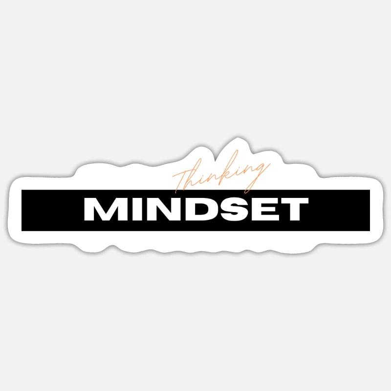Positive Mindset - Sticker size S (10 x 10 cm) - white matte