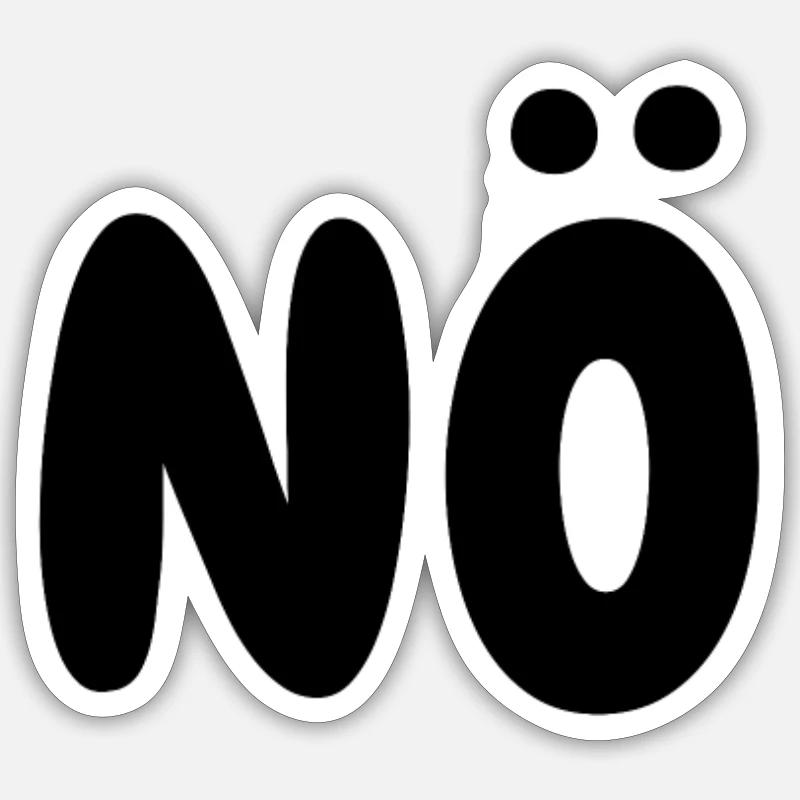 Non - Sticker taille S (10 x 10 cm) - blanc mat
