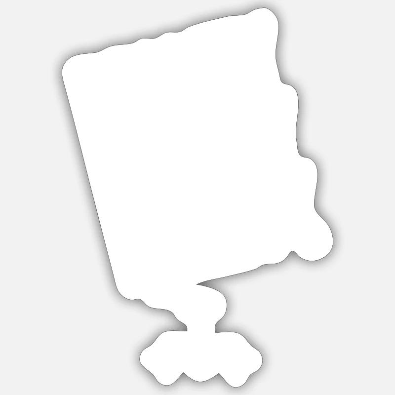 réalité - Sticker taille S (10 x 10 cm) - blanc mat