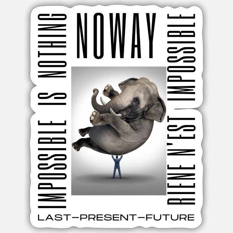 Noway - Nothing is impossible Sticker size S (10 x 10 cm)