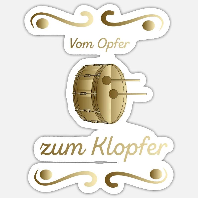 Drumm - Sticker Größe S (10 x 10 cm) - Mattweiß