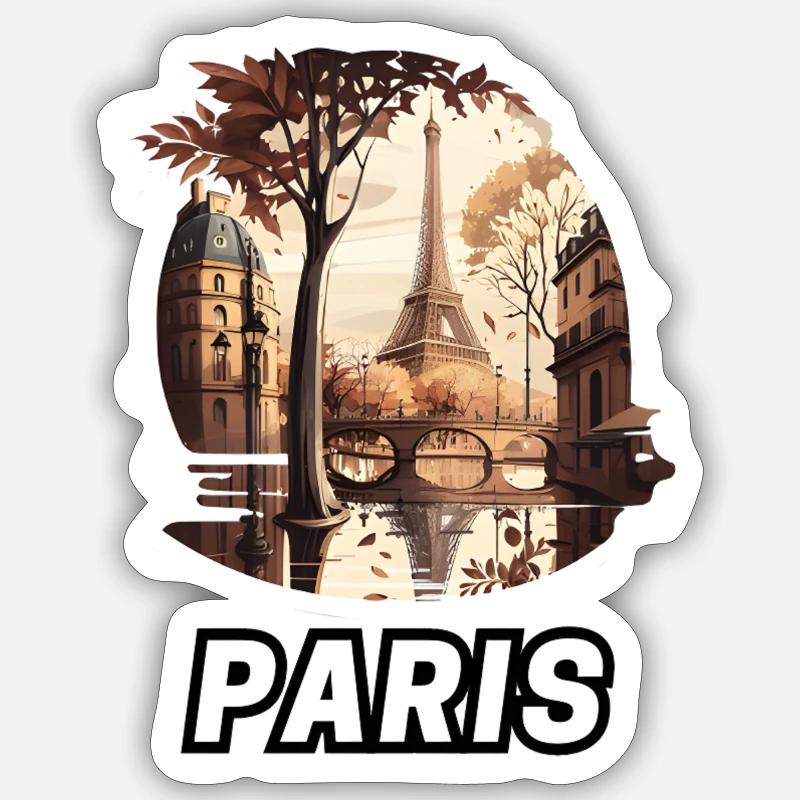 Paris Sticker size S (10 x 10 cm)