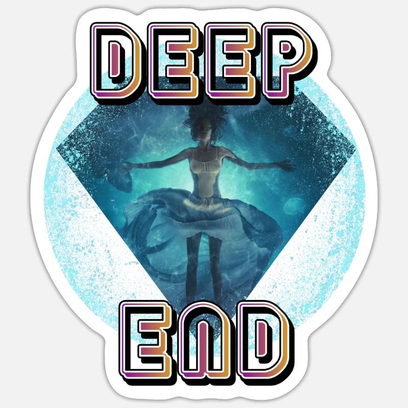 Deep End Sticker size S (10 x 10 cm)