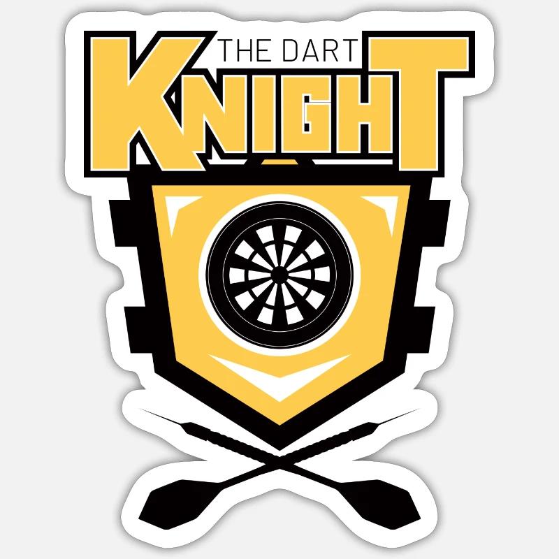 Emblème du chevalier à fléchettes Sticker taille S (10 x 10 cm)