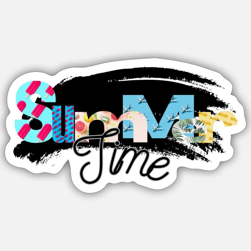 summer time / Summertime Sticker size S (10 x 10 cm)