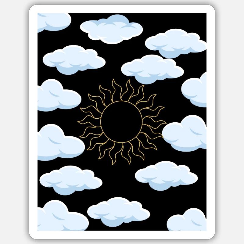 1 1 - Sticker Größe S (10 x 10 cm) - Mattweiß