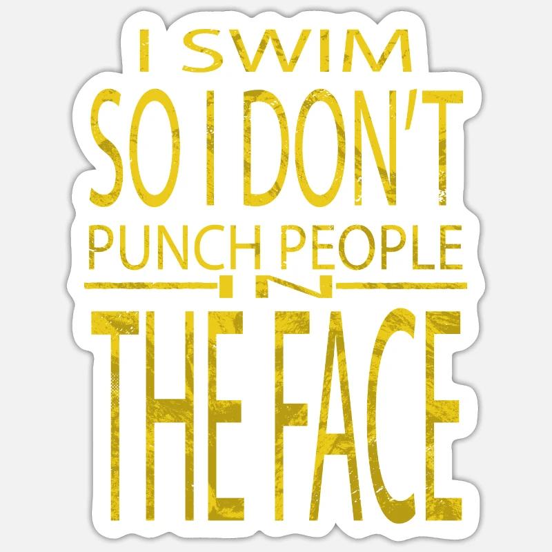 Beach Swimming Trunks awesome - Sticker size S (10 x 10 cm) - white matte