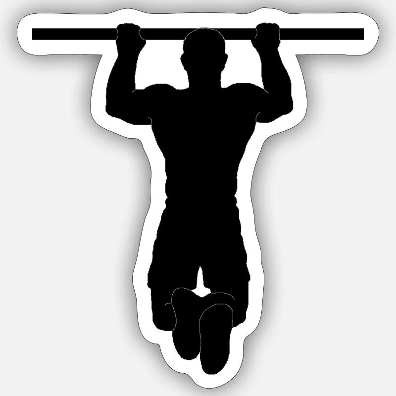 pull up - Pull-up - Calisthenics sport Sticker size S (10 x 10 cm)