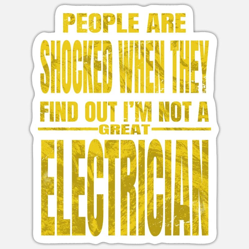 present electronics socket prop bday fun Sticker size S (10 x 10 cm)