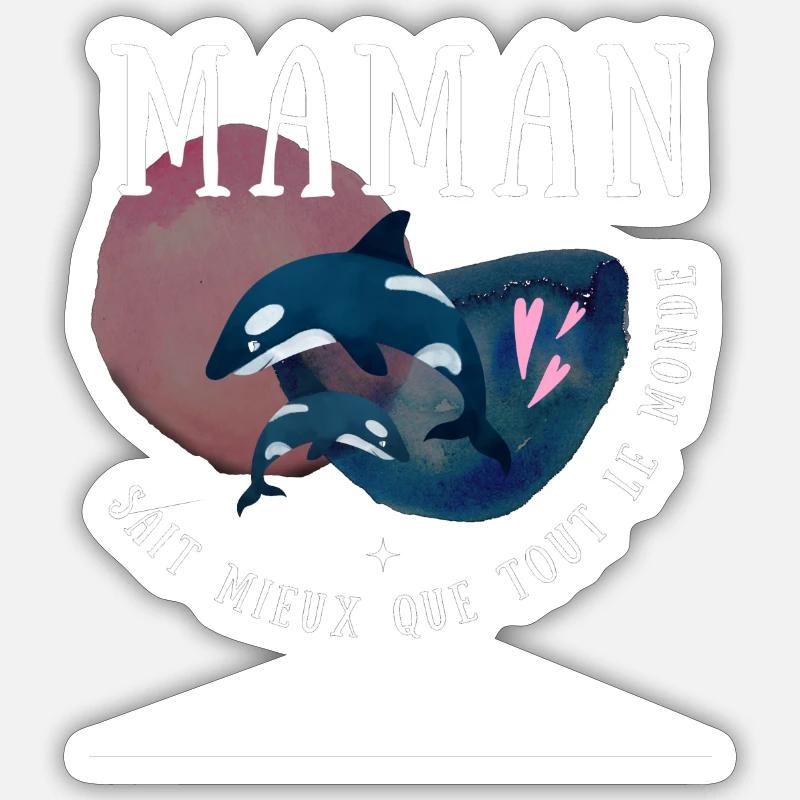 Mama Muttertag Sticker Größe S (10 x 10 cm)