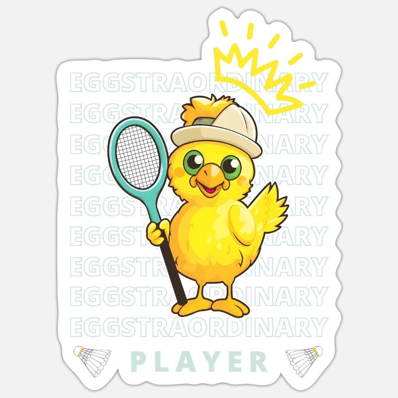 Eggstraordinary Spieler - Sticker Größe S (10 x 10 cm) - Mattweiß