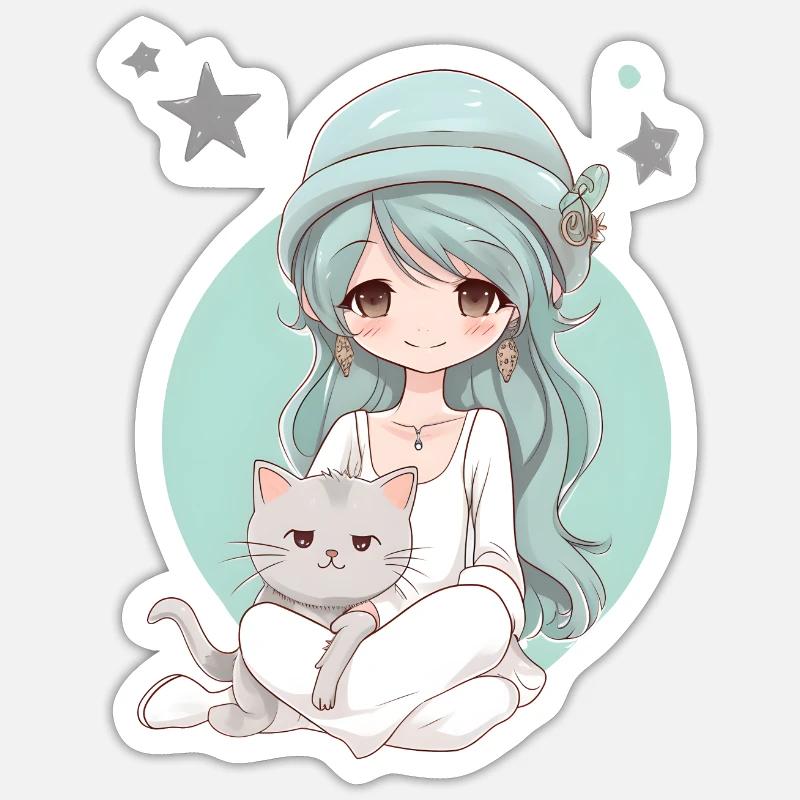 Mystical Mint Sticker size S (10 x 10 cm)