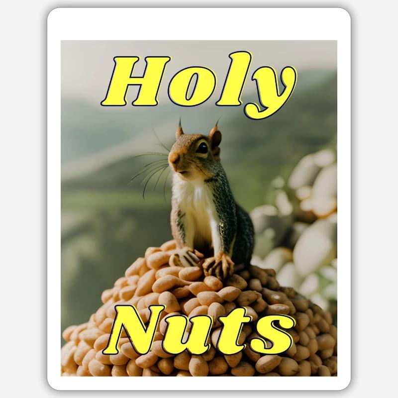 Noix sacrées - Sticker taille S (10 x 10 cm) - blanc mat
