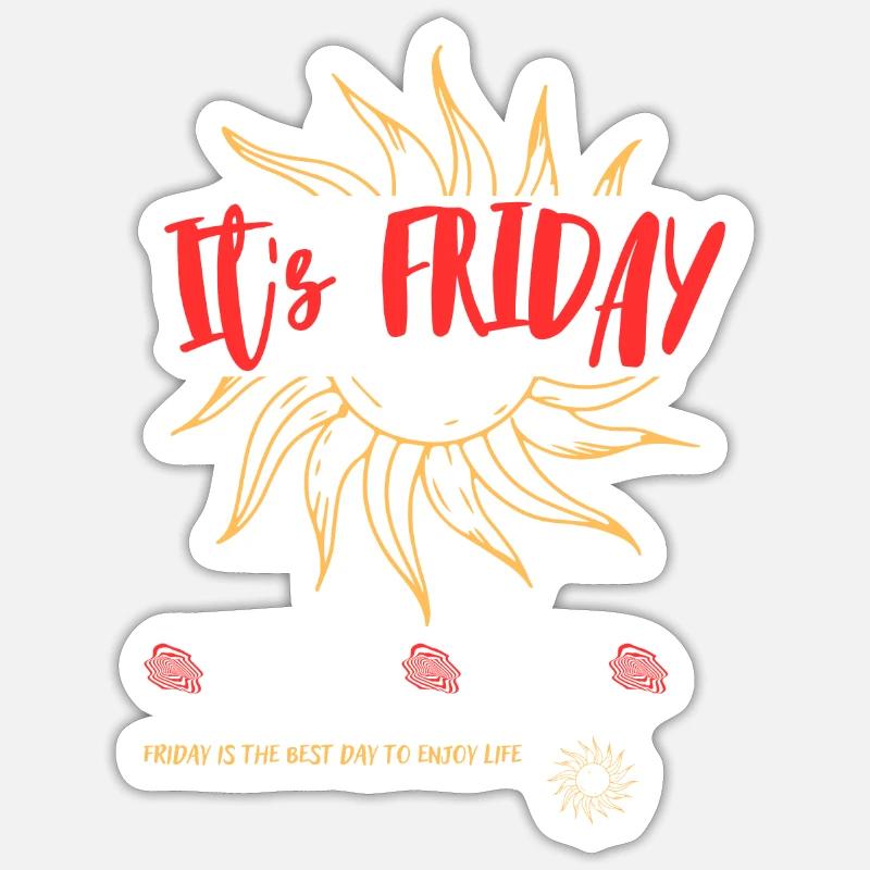 Friday Sticker taille S (10 x 10 cm)