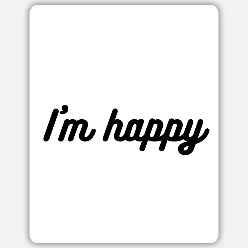 Positive attitude - Sticker size S (10 x 10 cm) - white matte