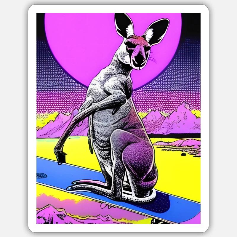 Boaderrooo - Sticker Größe S (10 x 10 cm) - Mattweiß