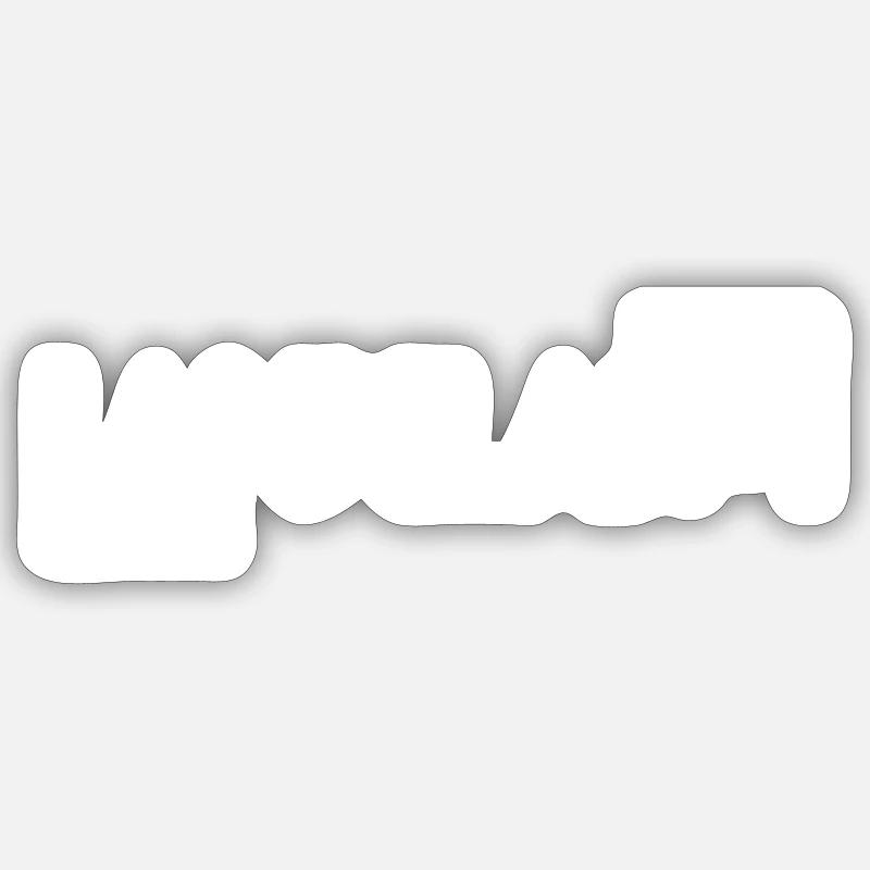 Anklam - Sticker size S (10 x 10 cm) - white matte