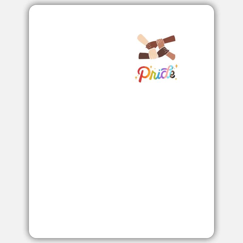 Pride - Sticker Größe S (10 x 10 cm) - Mattweiß