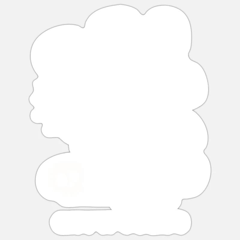 Cat-a-combs - Sticker size S (10 x 10 cm) - white matte