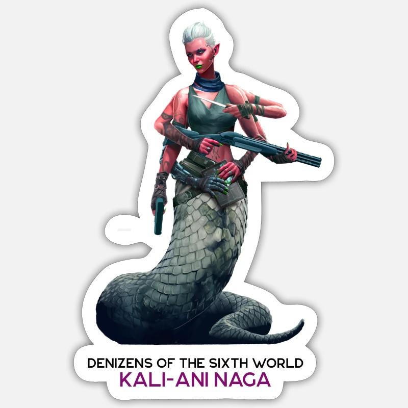 Kali-Ani (Light) - Sticker size S (10 x 10 cm) - white matte