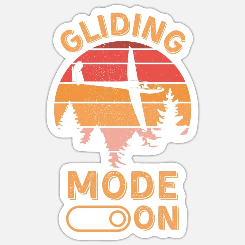 Gliding mode on Sticker size S (10 x 10 cm)