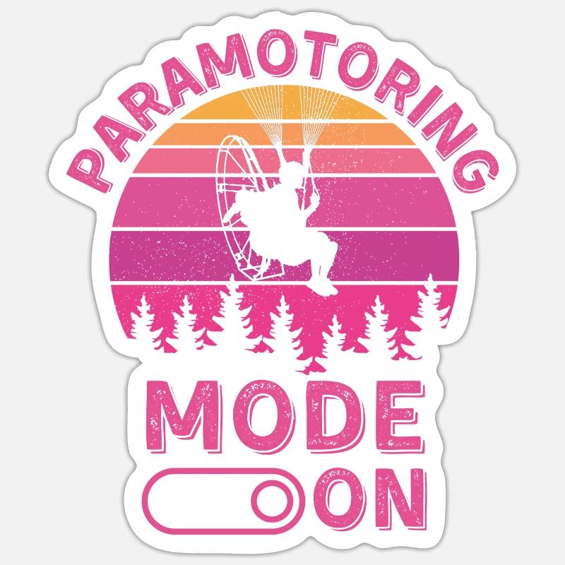 Motorschirm-Modus eingeschaltet - Sticker Größe S (10 x 10 cm) - Mattweiß