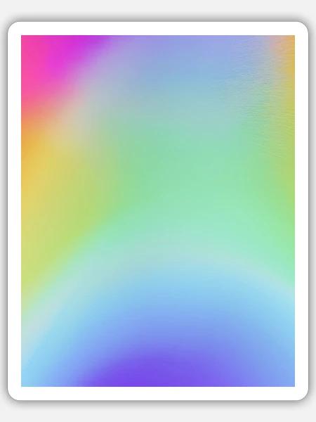 Sommer mit Regenbogenfarben - Sticker Größe S (10 x 10 cm) - Mattweiß