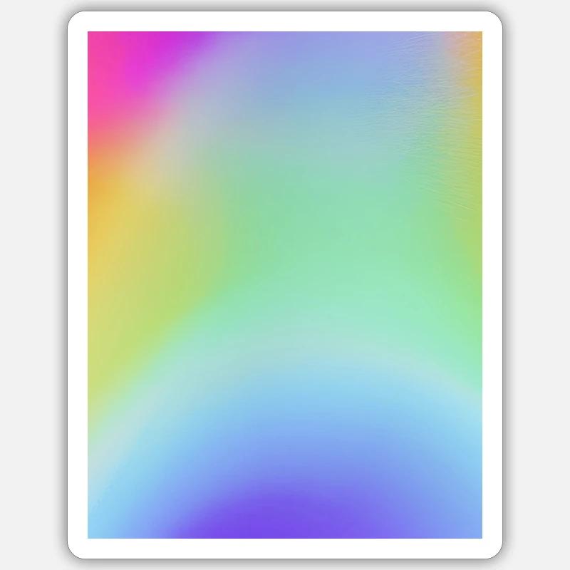 Sommer mit Regenbogenfarben Sticker Größe S (10 x 10 cm)