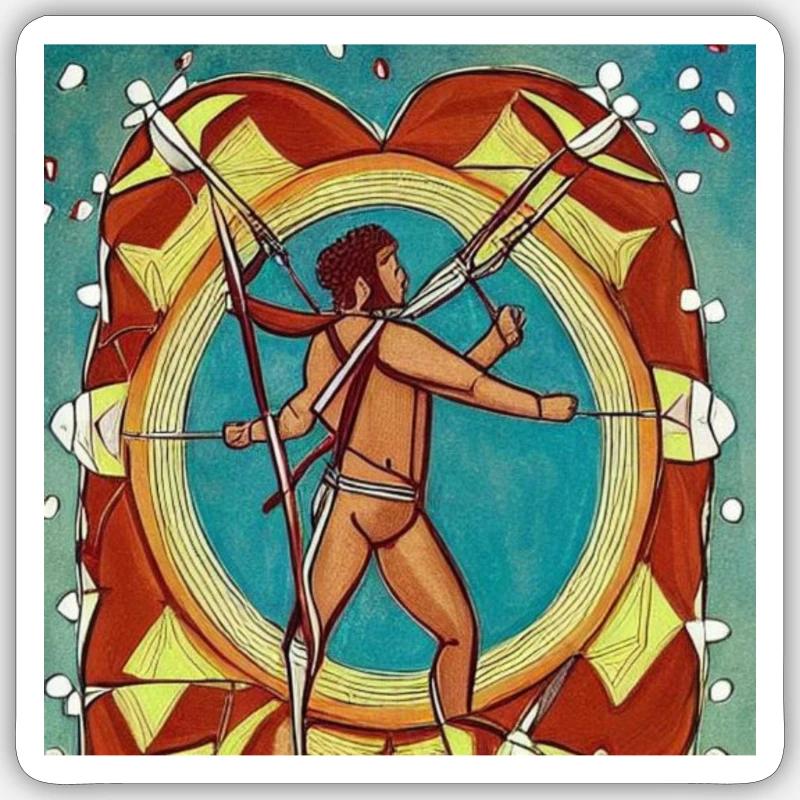 Sagittarius - Sticker size S (10 x 10 cm) - white matte