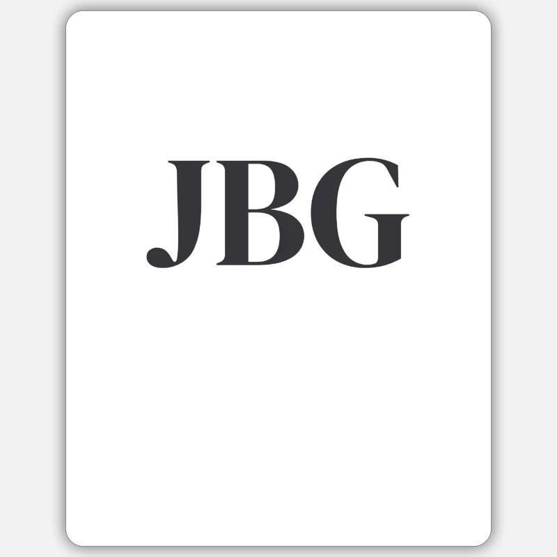 jbg - Sticker Größe S (10 x 10 cm) - Mattweiß