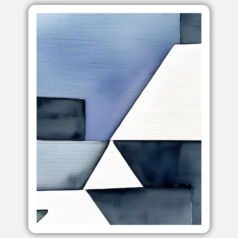 Geomet - Sticker Größe S (10 x 10 cm) - Mattweiß