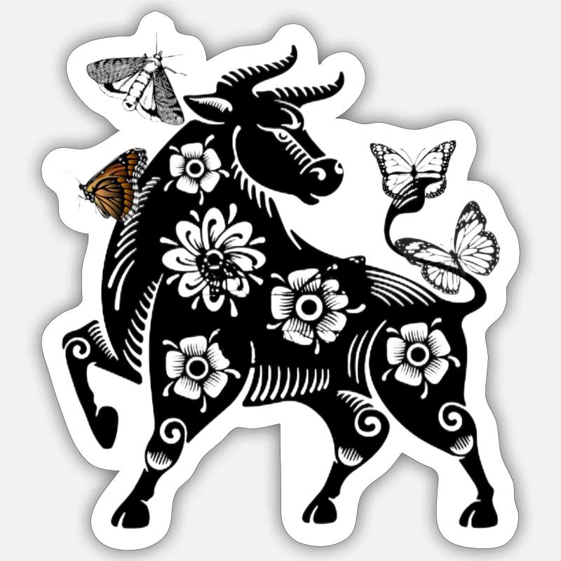 buffle Sticker taille S (10 x 10 cm)