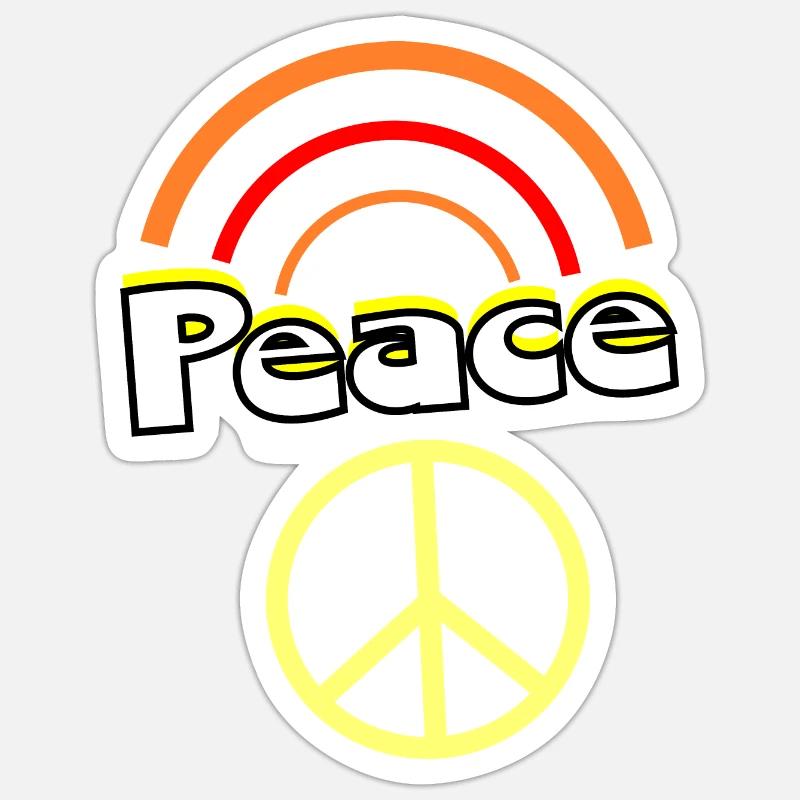 70s Pattern - Sticker size S (10 x 10 cm) - white matte