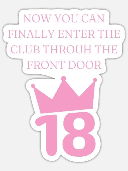 Clubbing - Sticker Größe S (10 x 10 cm) - Mattweiß
