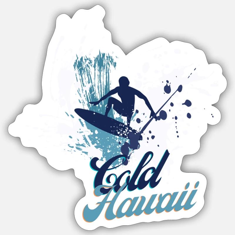 Cold Hawaii Splash Sticker taille S (10 x 10 cm)