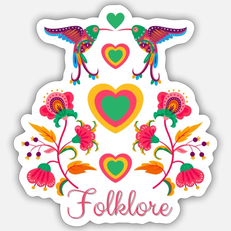 Folklore Sticker Größe S (10 x 10 cm)