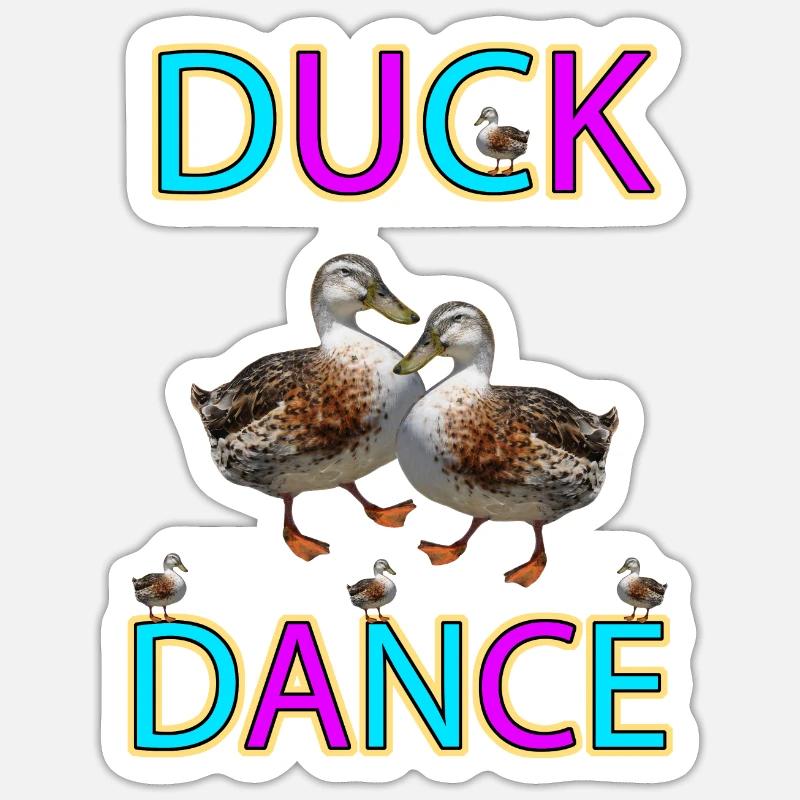 Danse du canard Sticker taille S (10 x 10 cm)