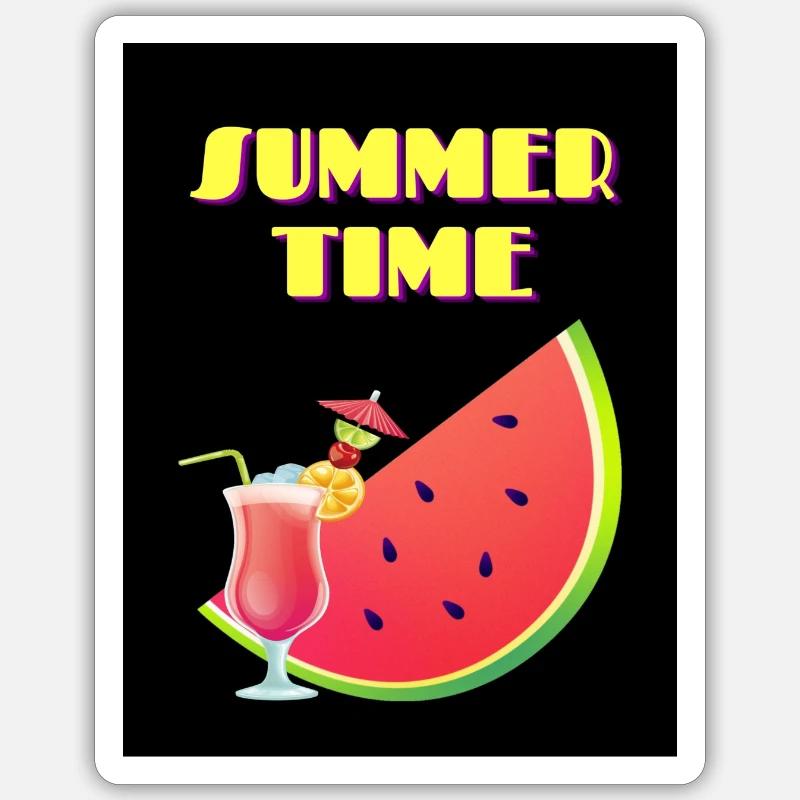 Summertime Sticker size S (10 x 10 cm)