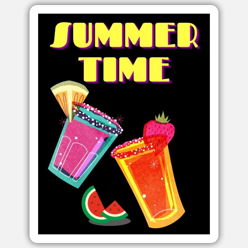 Summertime Sticker size S (10 x 10 cm)