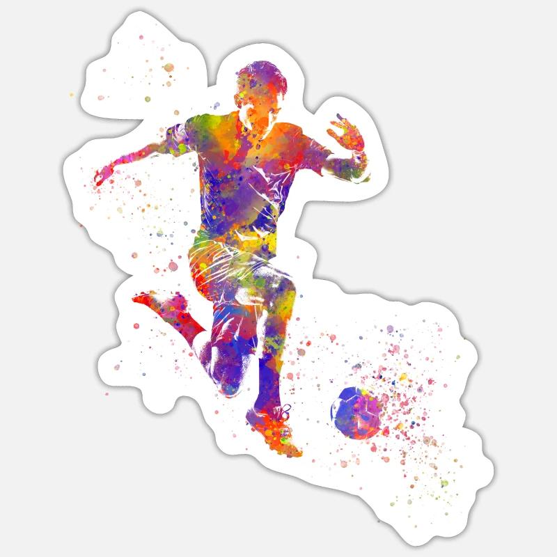 Soccer player Sticker size S (10 x 10 cm)