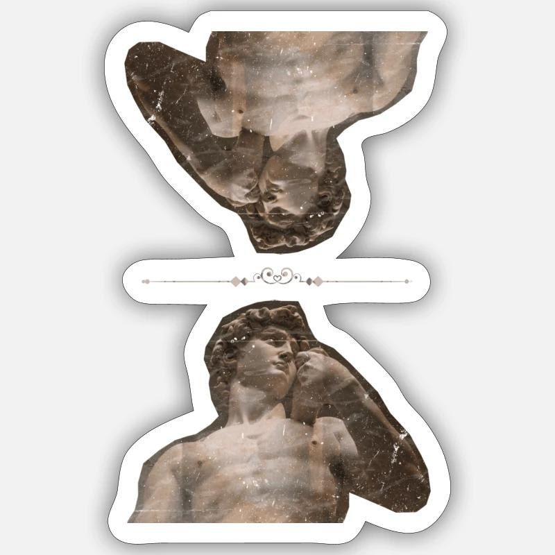 Think Greek. Sticker Größe S (10 x 10 cm)