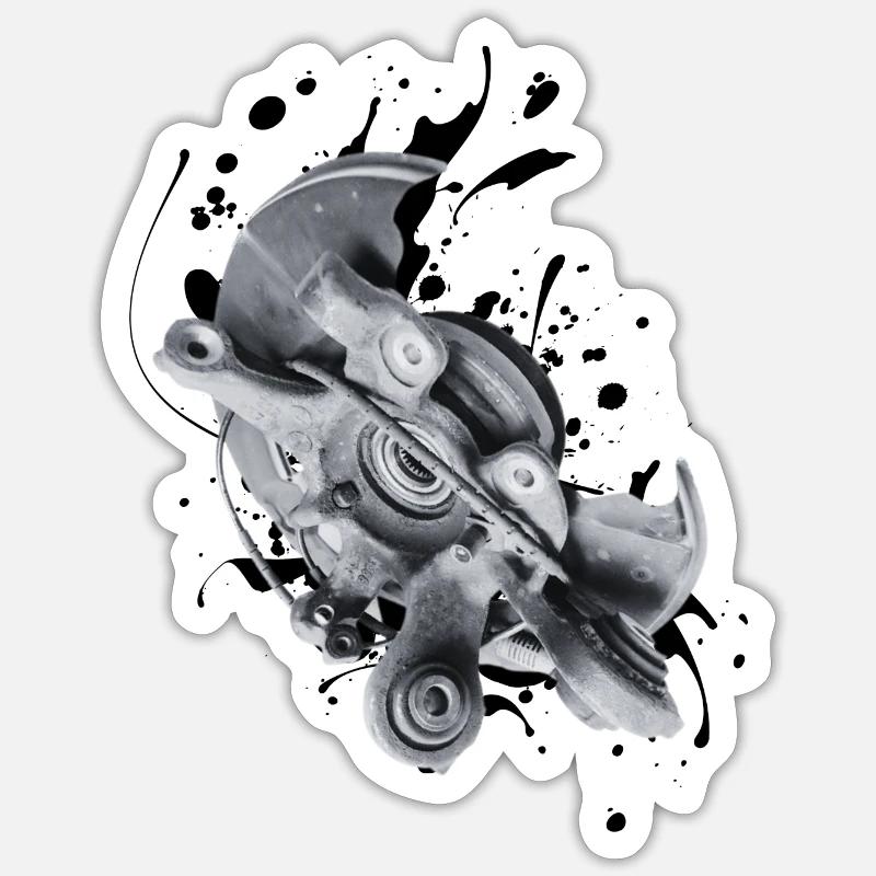 L’articulation de direction: stabilité et durabilité 2 Sticker taille S (10 x 10 cm)