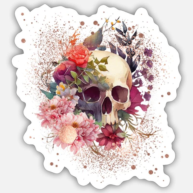 Scherben - Sticker Größe S (10 x 10 cm) - Mattweiß