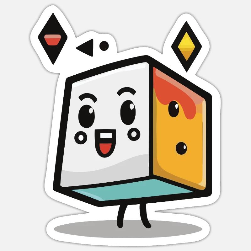 Geometric Shape Minimalism - Sticker size S (10 x 10 cm) - white matte