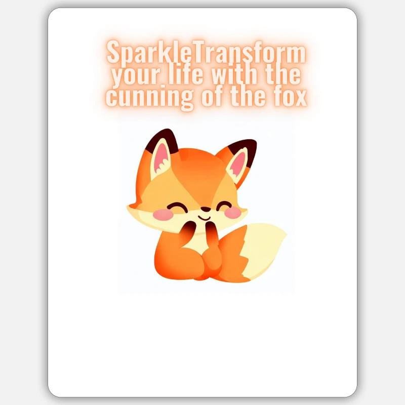 Funkelnde Transformation Sticker Größe S (10 x 10 cm)