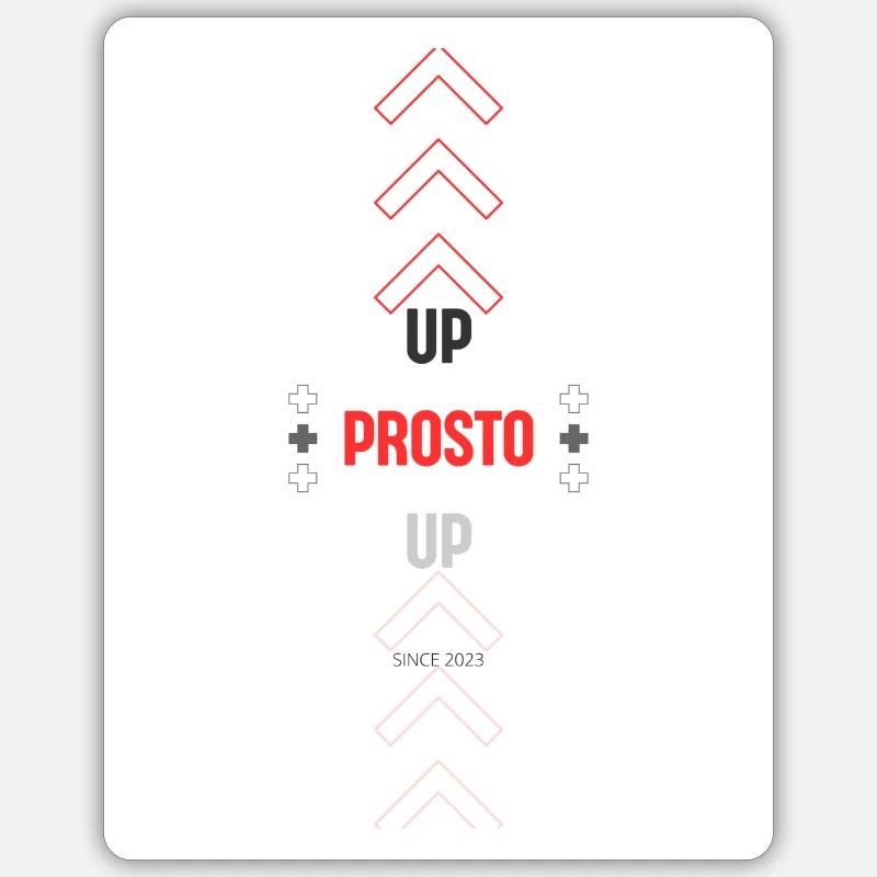 UP 1 - Sticker taille S (10 x 10 cm) - blanc mat