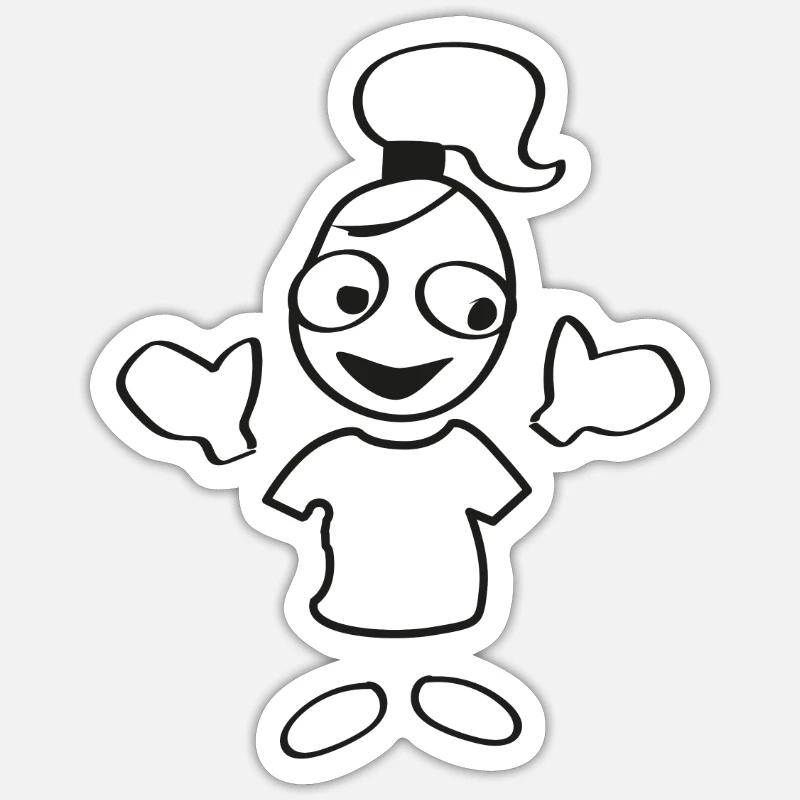 Sticker Größe S (10 x 10 cm) - 